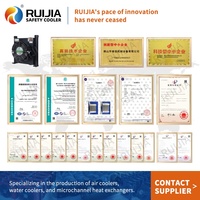 Enfriador de Aceite Pequeño de Aluminio Ruijia RC1025-30L/min, Intercambiador de Calor de Microcanal para Tractores Agrícolas