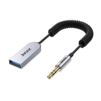 Adaptador MING Aux a Bluetooth 5.0, Receptor Bluetooth de 3.5mm para Auto, Kit de USB 2.0 a Conector de 3.5mm