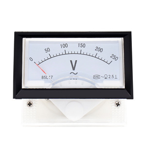 Voltmètre analogique 85L17 à aiguille 250V, compteur de panneau monophasé, classe de précision 1.5, matériau ABS - Product Image 2