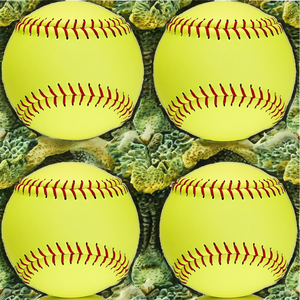 Balle de softball officielle de 12 pouces, revêtement en cuir PU, coutures cousues à la main, noyau en liège et kapok, résistante aux chocs, balle d'entraînement - Product Image 2
