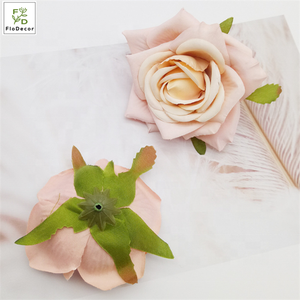 Commercio all'ingrosso di Alta Qualità di Seta Artificiale Del Fiore della Rosa Testa Per Corona FAI DA TE Da Sposa Festa di Compleanno Della Decorazione di Colore Dell'annata - Product Image 2