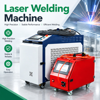 Machine de soudage au laser à fibre portative 4 en 1 1500W, refroidie par eau, pour la fabrication de tôles en acier inoxydable
