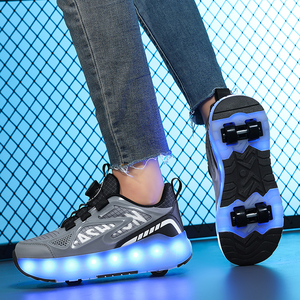 <span class=keywords><strong>Zapatillas</strong></span> de deporte para niños bebés, niñas y niños, zapatos de diseño de malla con alas ligeras, <span class=keywords><strong>zapatillas</strong></span> deportivas Led para correr, zapatos iluminados - Product Image 4