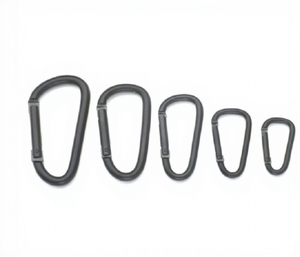 Étui pour écouteurs Bluetooth en alliage d'aluminium noir, en forme de D, de calebasse ou de carabine, sans poudre, avec crochet et mini porte-clés - Product Image 1