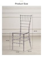 Moderner Luxuriöser Transparenter Designer-Freizeitstuhl Bankett-Hochzeits-Heim-Möbel Hotel Acryl-Esszimmerstuhl Hochzeitsstühle