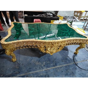 יוקרה טבעית חצי יקרה אבן מלכיט אבן ירוק אבן מלכיט אבן אבן גיר מלכיט עיצוב ייחודי - Product Image 2