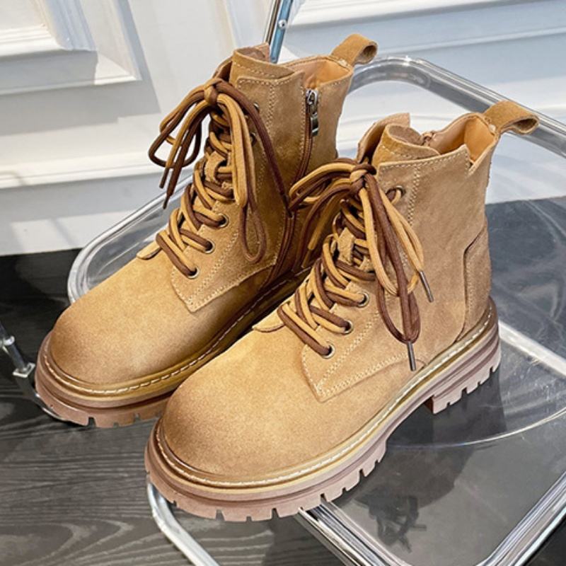 หนังนิ่มเพิ่มความสูงสีน้ำตาล