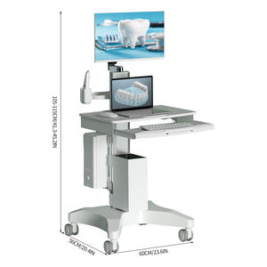 Carrello per Workstation dentale con cassetti integrati | Trasportare, montare e organizzare il tuo <span class=keywords><strong>Scanner</strong></span> e Monitor orale | Modello OC-1T-KB - Product Image 2
