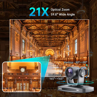 Caméra de diffusion en direct 4K pour églises et conférences, caméra PTZ USB/NDI/HDMI avec suivi automatique IA