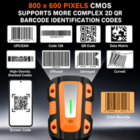 Lecteur de codes-barres portable, lecteur de codes-barres USB à vendre, scanner de codes-barres 2D avec USB sans fil