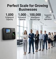 Machine de pointage d'absence par empreinte digitale USB avec SDK gratuit pour la gestion du temps de travail des employés et la lecture de cartes d'identité