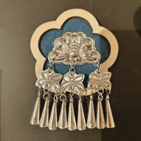 Aimant de réfrigérateur en argent fait main de qualité supérieure, teinture tie-dye, artisanat textile traditionnel, souvenir décoratif, cadeau pour la maison, la cuisine, les programmes, les mariages