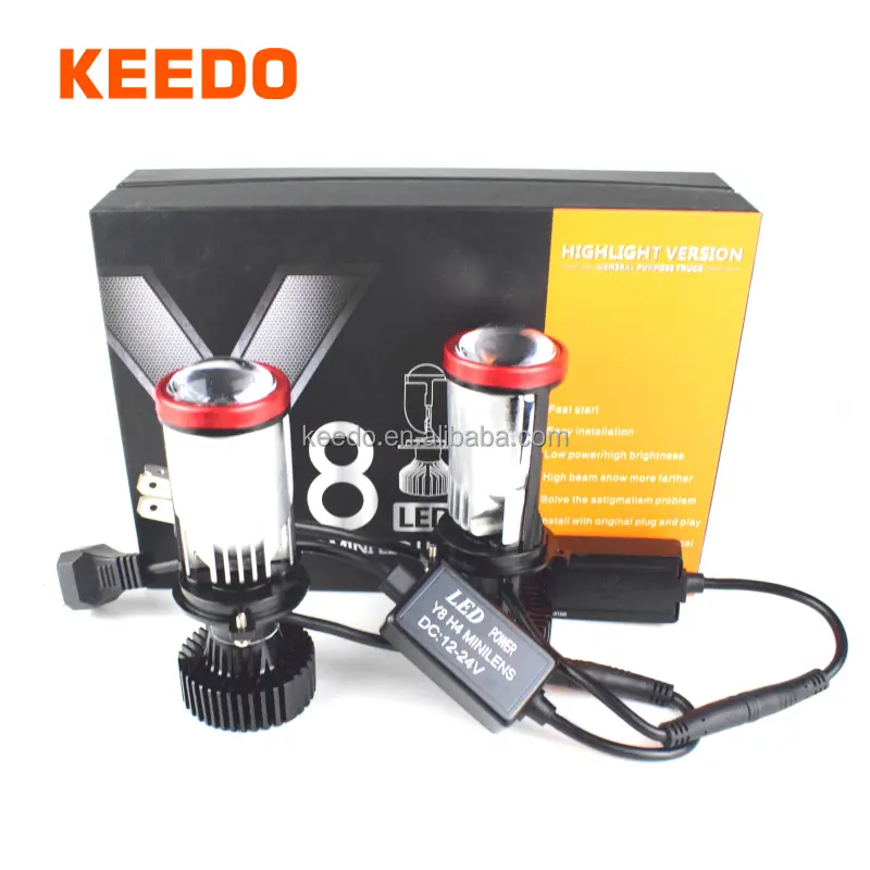 Best Bright Y6 20000lm Projector Headlight H4 Canbus H7 9005 H11 9006 Y9 Led Auto Fog Lights