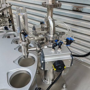 Machine de remplissage et d'emballage de scellant liquide pneumatique automatique pour jus de fruits, lait, sauce tomate, emballage de gobelets en plastique - Product Image 6