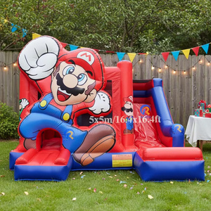 Château <span class=keywords><strong>gonflable</strong></span> commercial à louer pour fêtes, château <span class=keywords><strong>gonflable</strong></span> personnalisé, combo <span class=keywords><strong>Mario</strong></span> <span class=keywords><strong>gonflable</strong></span> avec toboggan - Product Image 2