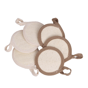 Zenidoo Éponge exfoliante naturelle biodégradable pour le visage, en forme de boule, pour un nettoyage en profondeur, 8 cm - Product Image 1