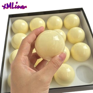 Billes de <span class=keywords><strong>billard</strong></span> magnétiques blanches pures/blanches laiteuses pour tables de <span class=keywords><strong>billard</strong></span> à pièces, 57,25 mm, en résine, haute qualité - Product Image 1