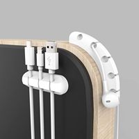 Support de Câbles USB de Bureau, Organisateur de Câbles en Silicone Étanche pour Table de Chevet, Câble de Chargement, Cordon d'Alimentation, Fil de Souris