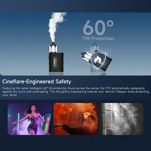 Máquina de Humo SYNCO COLBOR CF3 con Control Remoto, Prevención de Quemaduras en Seco, Generador de Humo para Video, Cine, Actuaciones en Escenario, Ambiente - Product Image 4