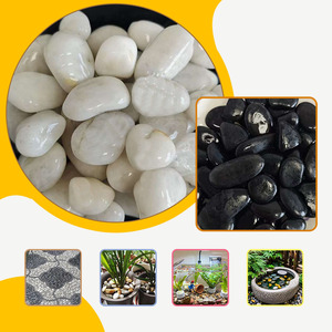 Guijarros Blancos, Pulido <span class=keywords><strong>Natural</strong></span>, Paisajismo de Patios, Adoquines, Piedras Decorativas para Jardín, Piedras de Lluvia, Piedras de Colores - Product Image 1