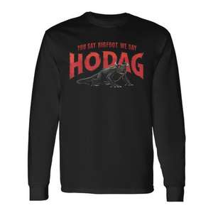 You Say Bigfoot We Say Hodag T-shirt à manches longues sur le thème du Wisconsin - Product Image 1