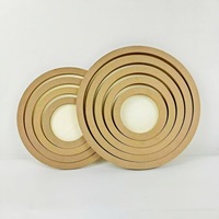 Cadre photo rond en bois et argile pour enfants, création artisanale DIY, cadre photo 3D à assembler