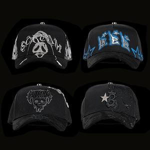 Chất lượng cao 5-panel cong vành bông da lộn CHA <span class=keywords><strong>hat</strong></span> với 3D thêu chất lượng NFC râu ban đầu mũ vàng - Product Image 2