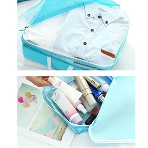 Unisex nylon du lịch Ba lô đặt PU da dây kéo đóng cửa thời trang vải thô phòng tập thể dục thể thao tùy chỉnh Túi bao gồm quần áo túi - Product Image 4