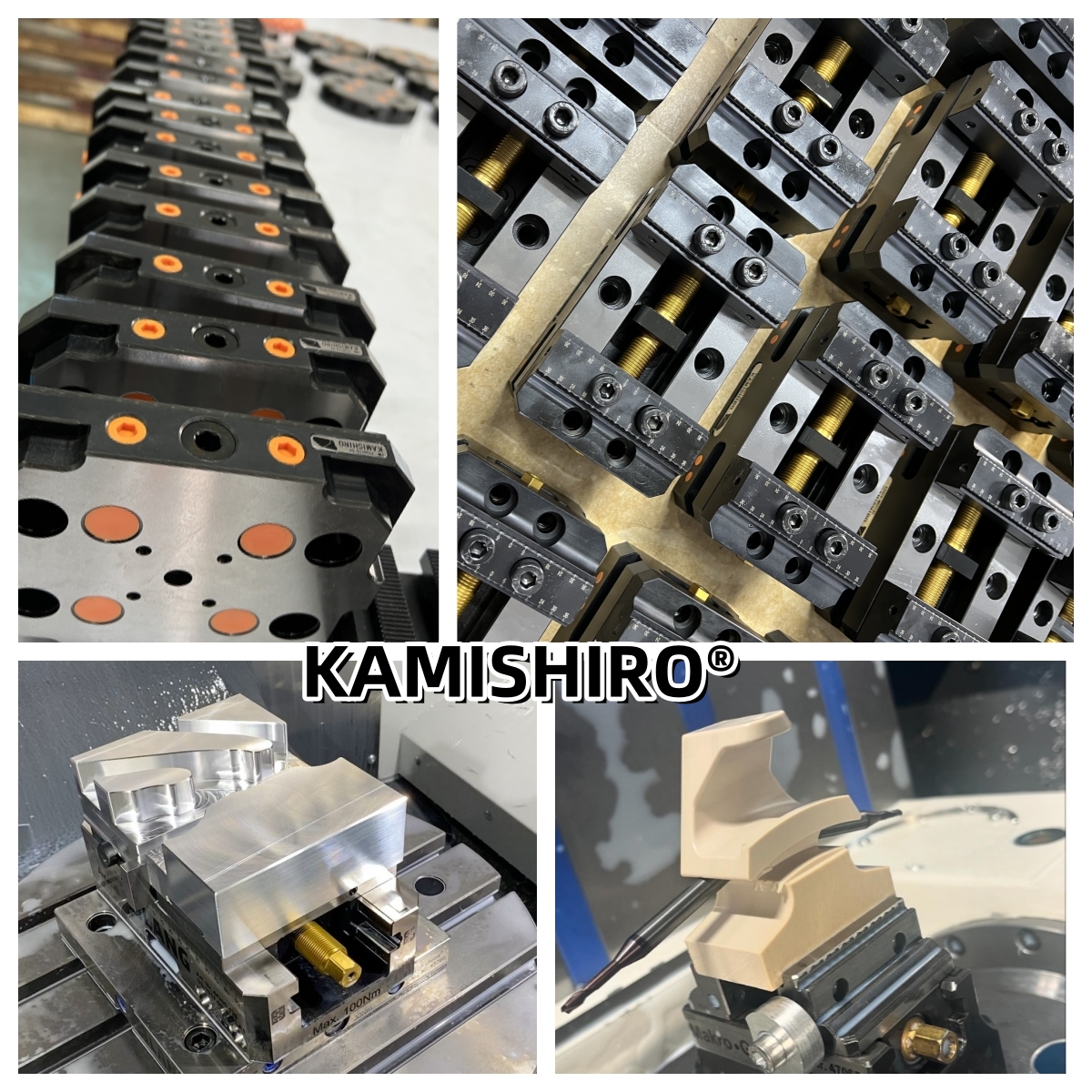 KSSCV-M90210カミシロ最高品質のセルフセンタリングバイス5軸CNC