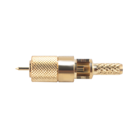 Connecteur M5 Microdot 10 32 mâle, prise L5, sertissage coaxial RF pour câble RG316 RG174 LMR100, haute fréquence, précision