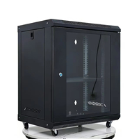 Armoire de serveur murale ou sur pied 19 pouces 12U 600*530*400 pour centre de données, en matériau SPCC, pièces détachées expédiées, armoire réseau