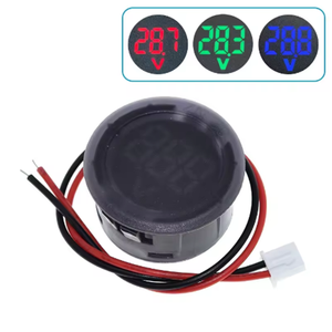 Voltmètre numérique DC5-100V, affichage numérique LED, voltmètre circulaire, compteur de tension et de courant pour voiture, détecteur de tension, panneau de surveillance - Product Image 2