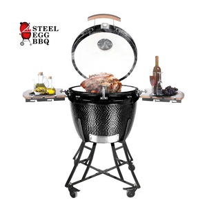 SEB KAMADO TB 24 pouces barbecue extérieur <span class=keywords><strong>Asador</strong></span> rouge carbone vert grils en céramique <span class=keywords><strong>l</strong></span> grils pour barbecue fumeur - Product Image 1
