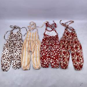 Nouvelle Arrivée Été 2021 : Combinaison Halter Fille Bébé Imprimé Floral Turc, Tendance OEM, Tailles 3m-16t - Product Image 5