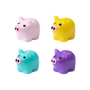 Cute Resin Miniature Pig Figurine for Terrariums Adorable Little Beads DIY <b>Garden</b> Decor <b>Hanging</b> <b>Ornaments</b> Small Desk Accents - Product Image 5