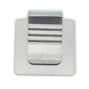 Pince à billets en acier inoxydable et métal de forme carrée, Logo imprimé personnalisé, 50 pièces - Product Image 2