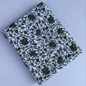 Wholesale Indian Handmade Cotton <b>Fabric</b> Jaipur Sanganeri Hand Block Printed <b>Fabric</b> <b>Raw</b> <b>Material</b> Dress <b>Fabric</b> OEM ODM Bulk Sale - Product Image 1