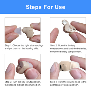 Audífonos Invisibles CIC, Mini Amplificador <span class=keywords><strong>de</strong></span> Sonido, Volumen Ajustable, Audífonos Intraauriculares para la Sordera - Product Image 5