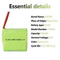 Paquete de batería recargable NiMH 1/3AAA 150mAh 2,4 V baterías AAA para GP - 17AAAH GP - GP17AAAH Sanyo-