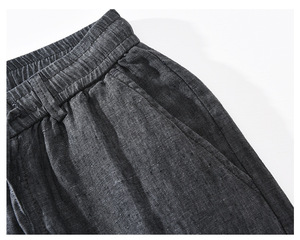 <span class=keywords><strong>Pantaloni</strong></span> personalizzati da uomo in <span class=keywords><strong>lino</strong></span> <span class=keywords><strong>Slim</strong></span> tinta unita Casual leggeri elasticizzati in vita <span class=keywords><strong>pantaloni</strong></span> di <span class=keywords><strong>lino</strong></span> - Product Image 6
