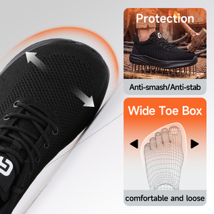 Chaussures <span class=keywords><strong>de</strong></span> <span class=keywords><strong>sécurité</strong></span> unisexes GUYISA anti-écrasement, anti-perforation, respirantes, légères et souples, avec embout large, vente en gros d'usine - Product Image 2