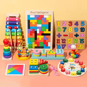 <span class=keywords><strong>Xylophone</strong></span> et piano <span class=keywords><strong>en</strong></span> <span class=keywords><strong>bois</strong></span> colorés avec logo personnalisé ensemble de jouets amusants et musicaux pour enfants cadeaux éducatifs pour bébés emballés dans un sac - Product Image 1