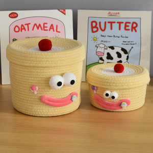 Factory Hot Sale <b>Storage</b> <b>Baskets</b> Woven Cotton Rope <b>Basket</b> Organizing Home Decoration - Product Image 2