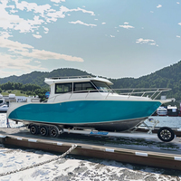 Bateau de pêche en aluminium entièrement soudé Gospel Hot Sale Offshore 31,5 pieds (9,6 m), nouveau yacht de luxe pour la navigation sportive et les excursions touristiques