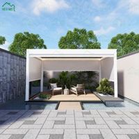 Pergola à lames orientables en aluminium, toit réglable, gazebo extérieur, protection solaire imperméable, écologique, moderne, directement de l'usine, taille personnalisée, OEM