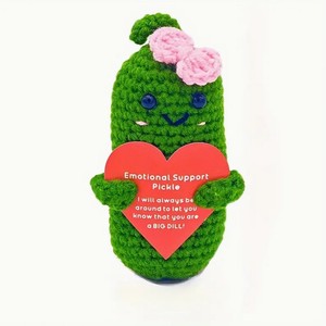 Muñecos de Ganchillo Hechos a Mano <span class=keywords><strong>con</strong></span> Lindos Personajes de <span class=keywords><strong>Dibujos</strong></span> <span class=keywords><strong>Animados</strong></span> para Pollitos, Terneros y Ranas, Adornos de Escritorio Tejidos a Mano - Product Image 3