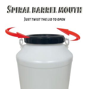 Fût/Baril Rond en Plastique XUDING FL-08 25L 50L avec Couvercle de Sécurité, Durable pour le Stockage et le <span class=keywords><strong>Transport</strong></span>, Idéal pour la Vinification et l'Utilisation Industrielle - Product Image 6