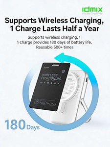 IDMIX Localizador Antipérdida con Carga Inalámbrica para Llaves, Cartera, Bolso – Tarjeta Localizadora Inteligente Compacta - Product Image 5