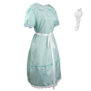 Disfraz de Cosplay de Fala para Niñas Gemelas, Vestido Azul Verde Brillante, Disfraz de Halloween, Disfraces de Películas y Televisión, Vestido de Manga Corta con Cuello de Volantes para Niñas - Product Image 3