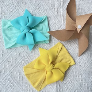 Neue europäische und amerikanische bonbon farbene Princess-Stirnbänder, weiche und bequeme Nylonbogen-Stirnbänder, Baby-Haarschmuck - Product Image 2
